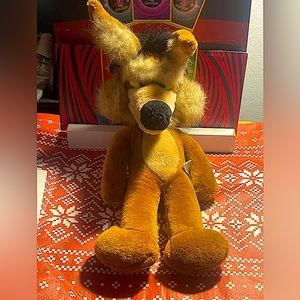 Rare Vintage Wile E Coyote Plush Warner Bros 19" Made in Korea 1991 Looney Tunes